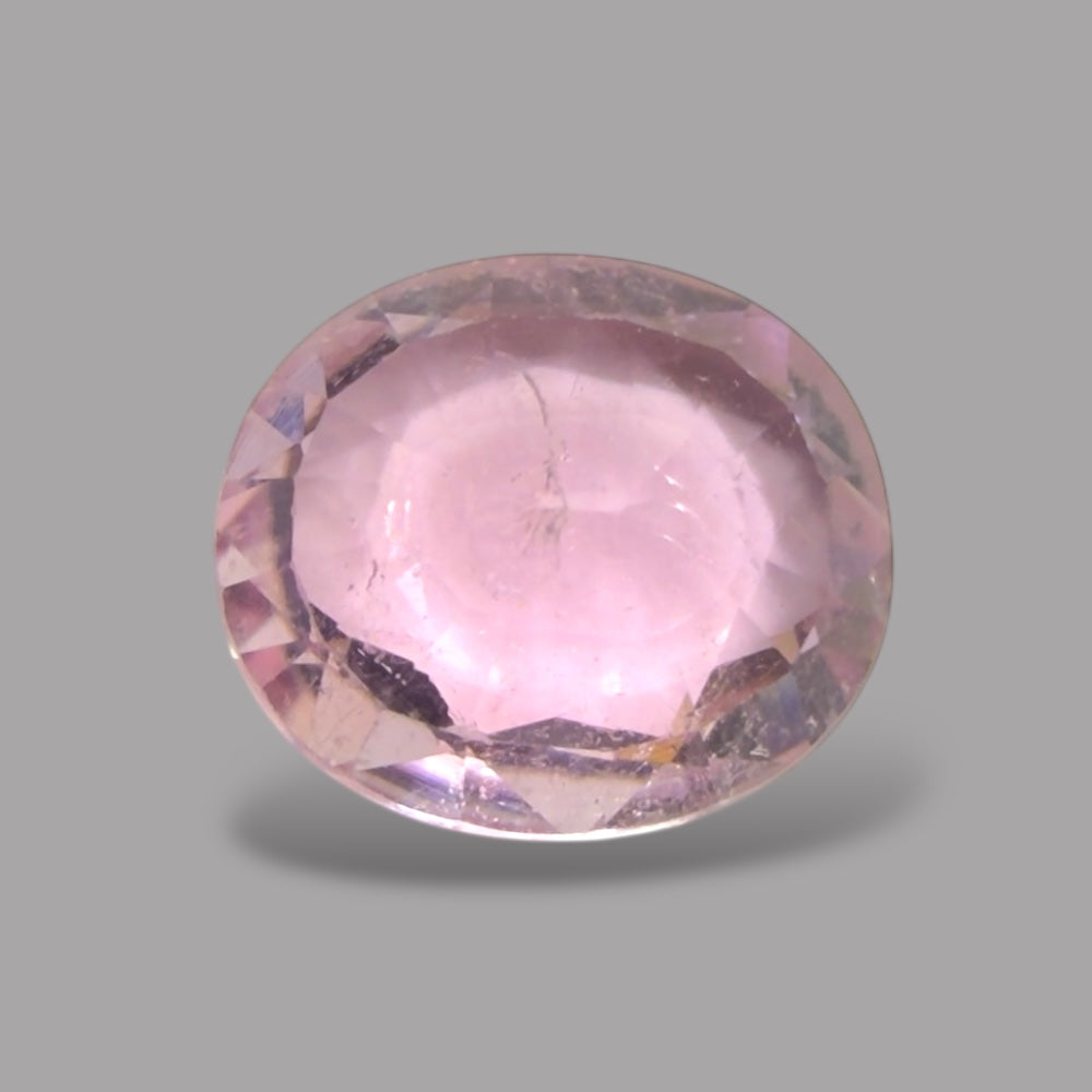 Natural Rubellite Tourmaline 1.07 Carats Gemstone – Oval 7.3x6.4 mm