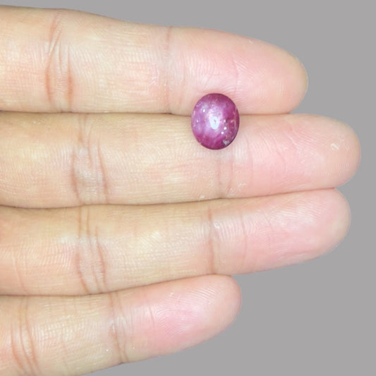 7.26 Carat Rare Pink Star Ruby from n\a - Unheated & Natural