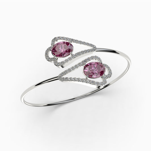 Pink Amethyst Bangles - Kinsley