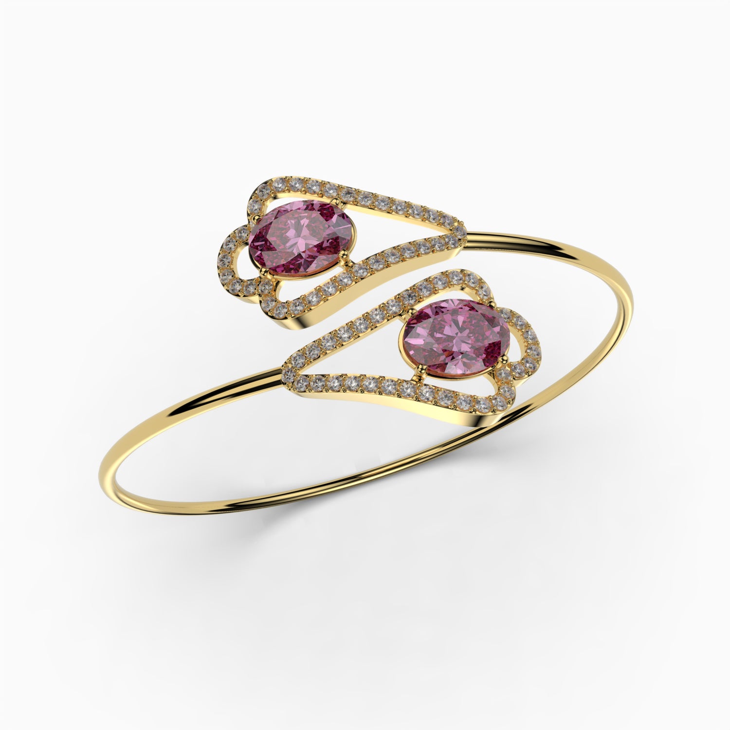 Pink Amethyst Bangles