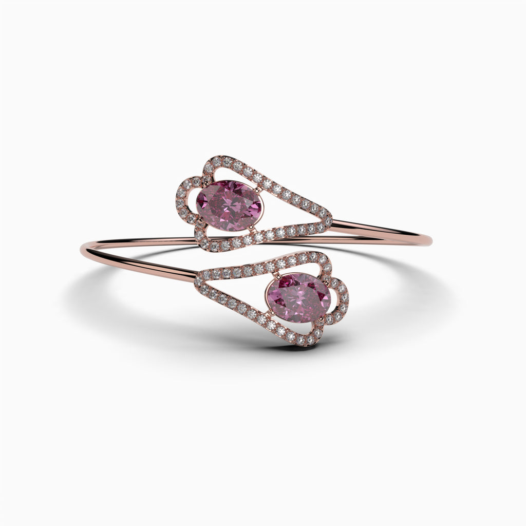 Pink Amethyst Bangles - Kinsley