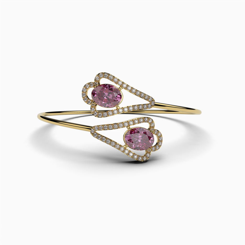 Pink Amethyst Bangles - Kinsley