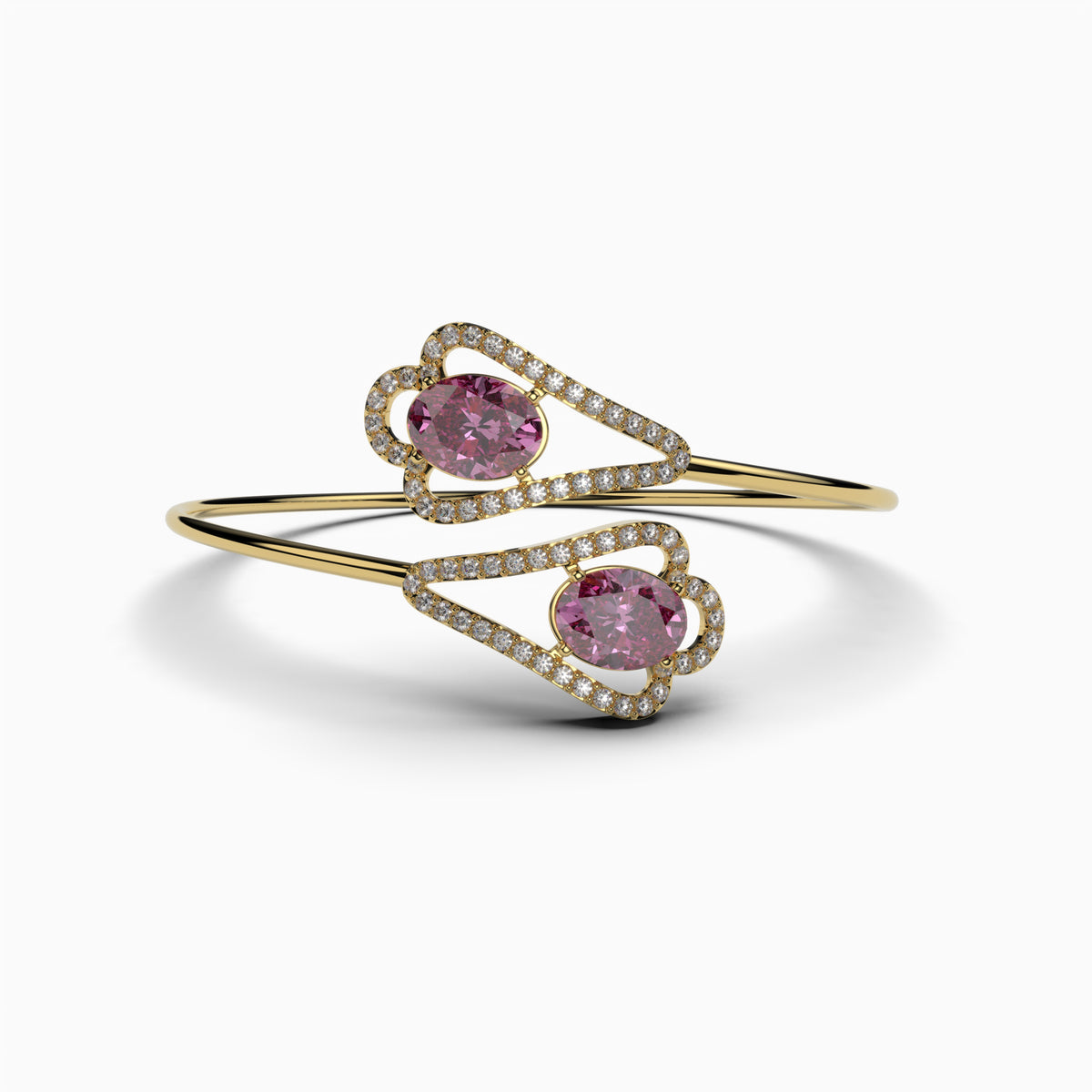 Pink Amethyst Bangles - Kinsley