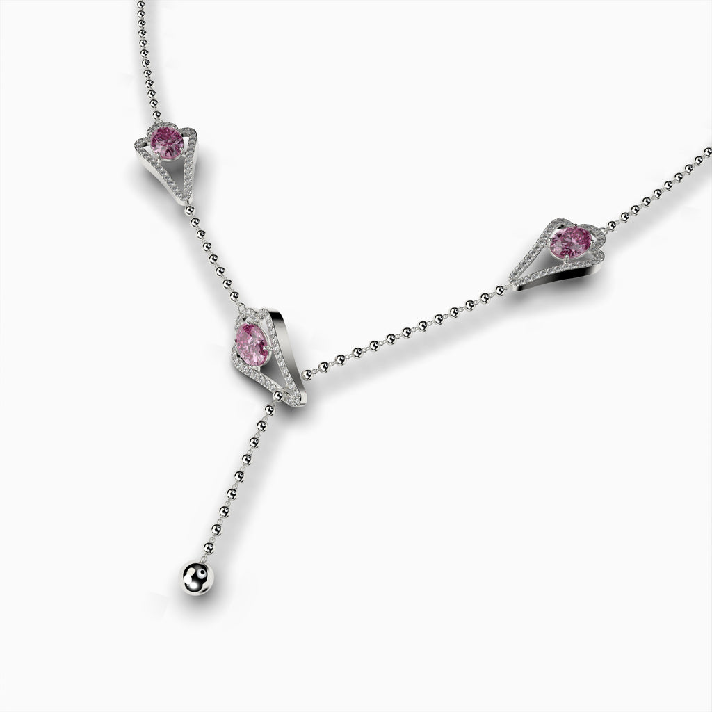 Pink Amethyst Necklace - Claire