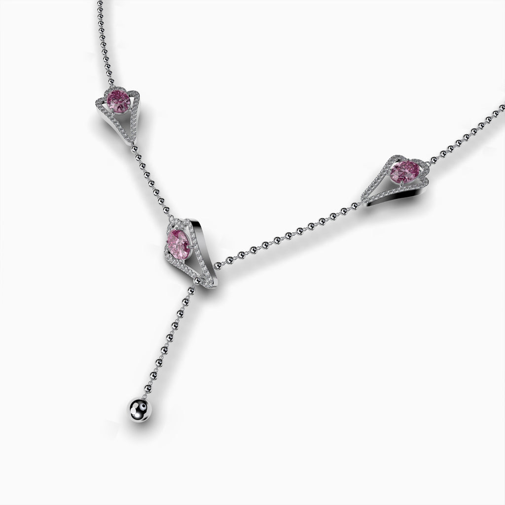 Pink Amethyst Necklace - Claire