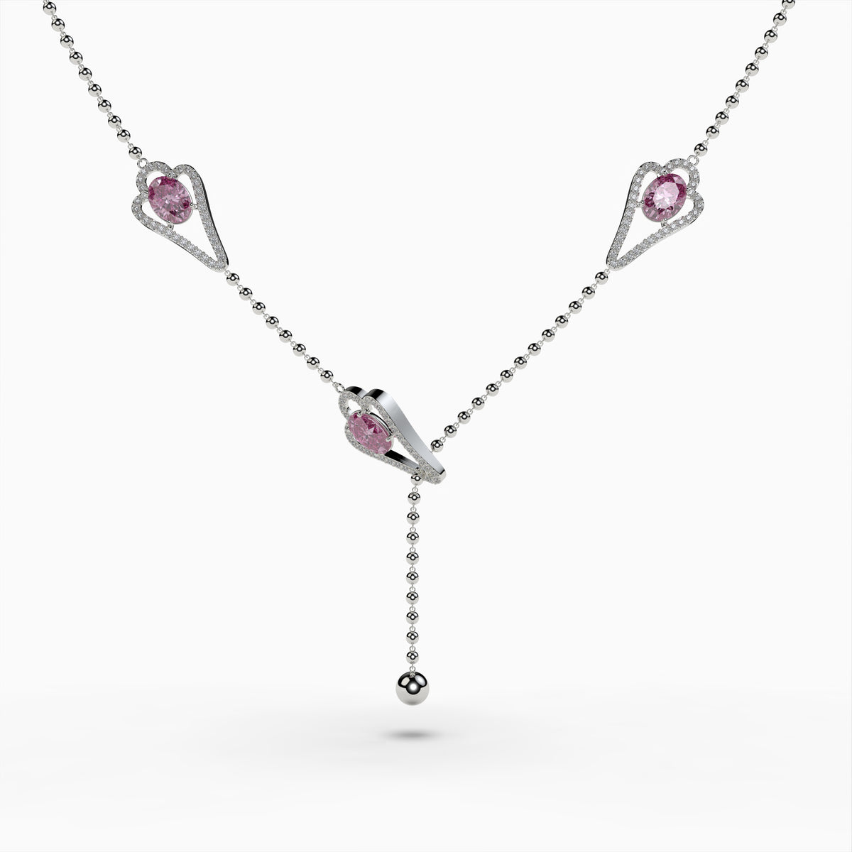 Pink Amethyst Necklace - Claire