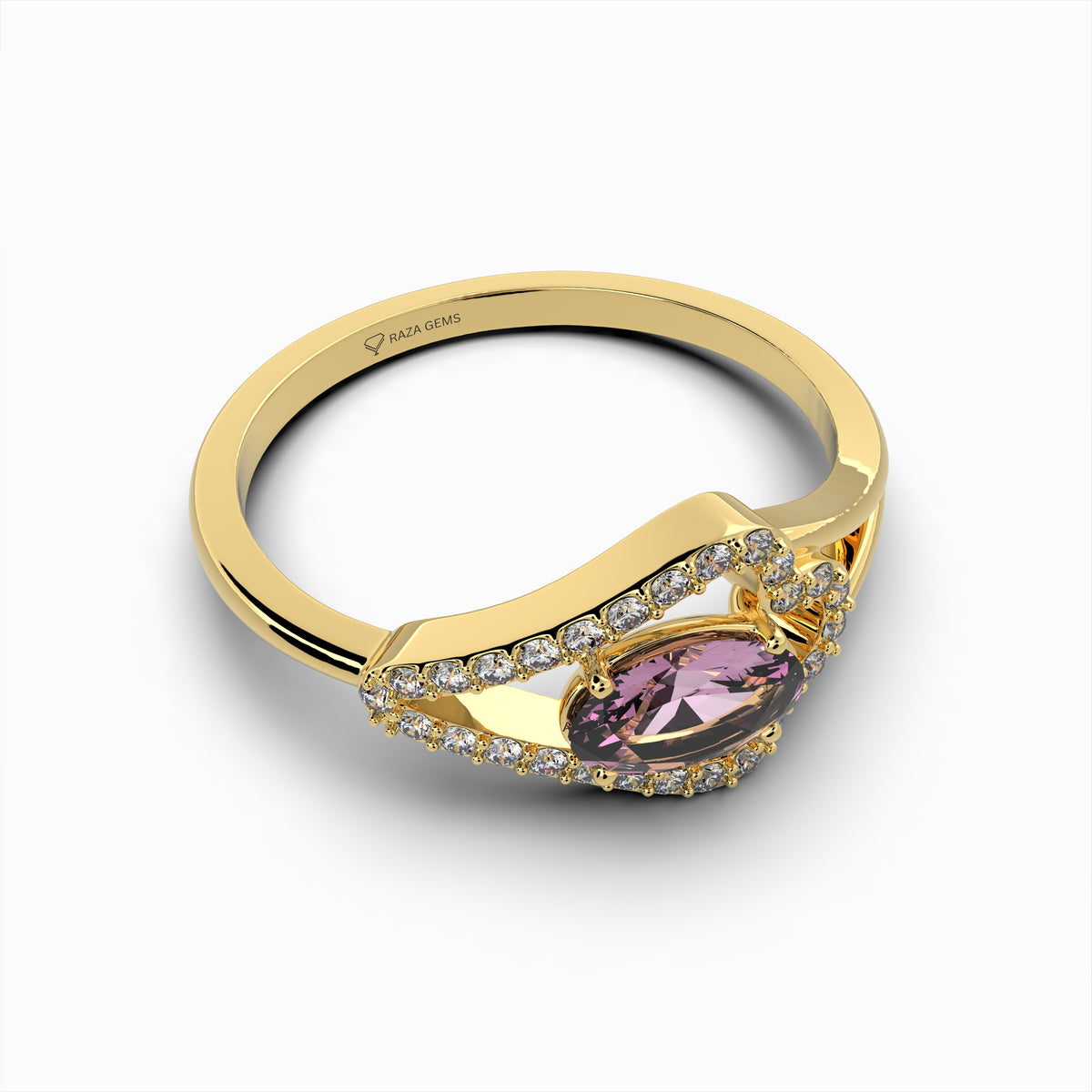 Pink Amethyst Ring - Scarlett