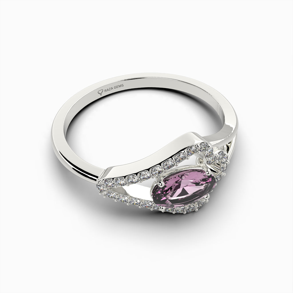 Pink Amethyst Ring - Scarlett