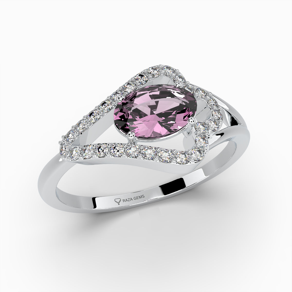Pink Amethyst Ring - Scarlett