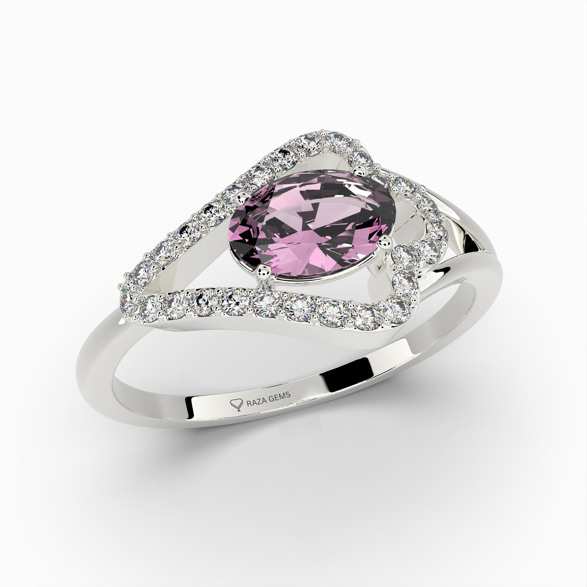 Pink Amethyst Ring - Scarlett