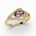 Pink Amethyst Ring - Scarlett
