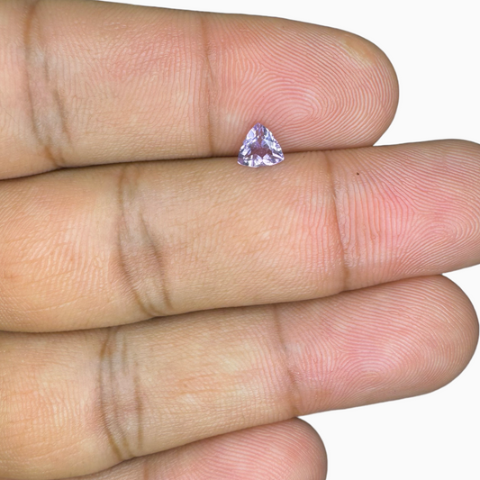 Pink Amethyst Stone Trilliant 0.45 Carats  5 mm -Buy Online