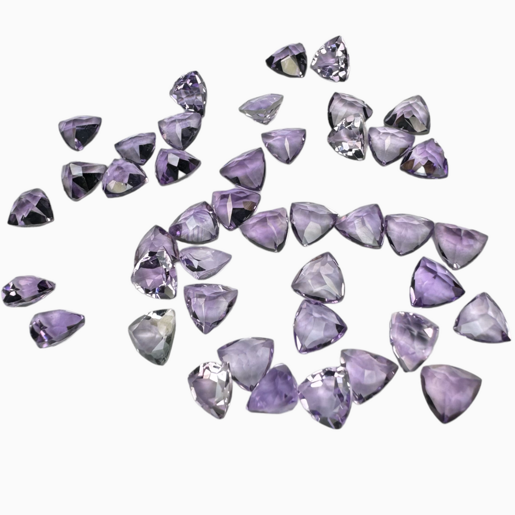 Purple Amethyst Stone Trilliant 0.45 Carats  5 mm -Buy Online