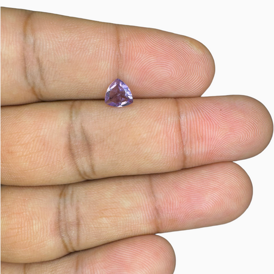 Pink Amethyst Stone Trilliant 0.60 Carats 6 mm