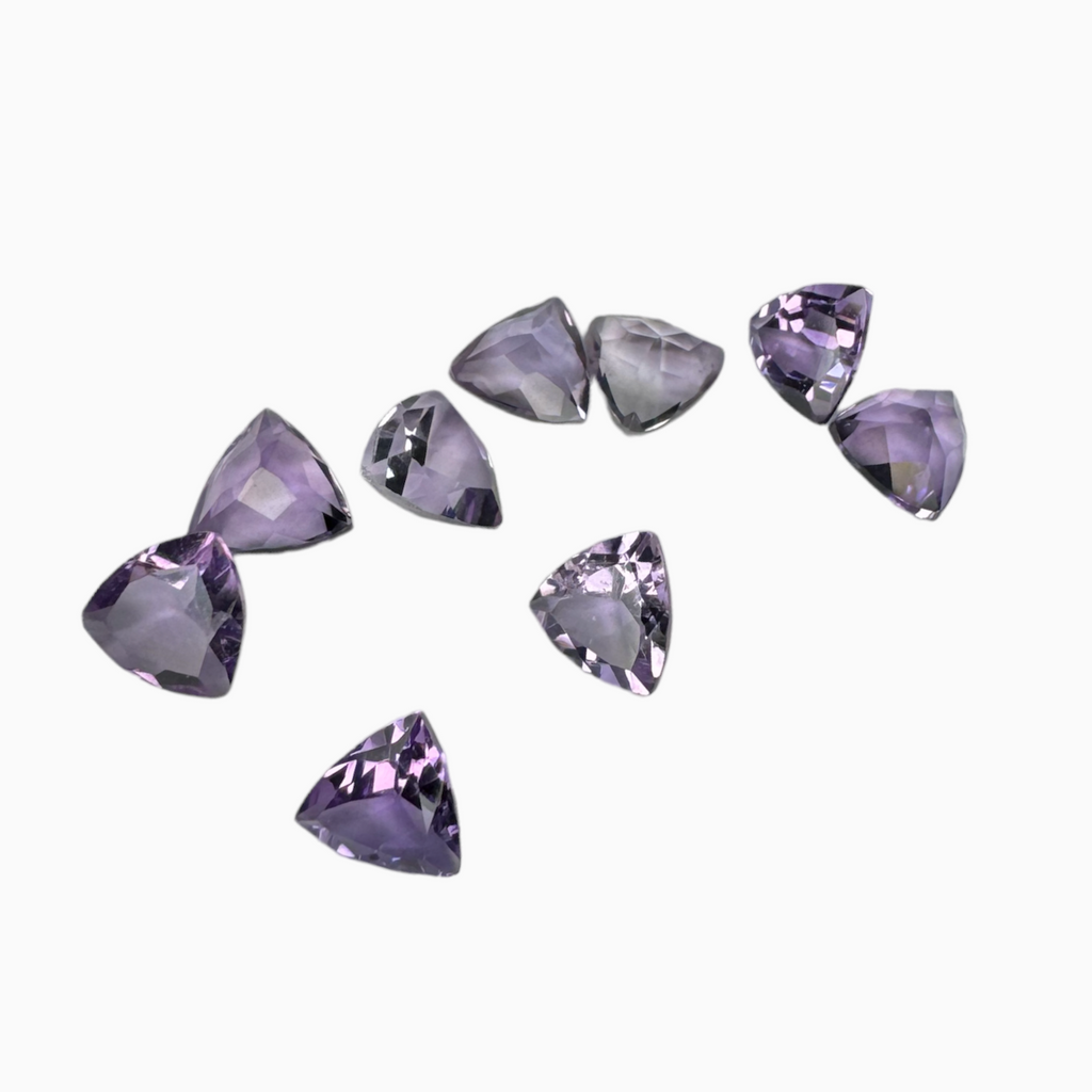 Pink Amethyst Stone Trilliant 0.60 Carats 6 mm
