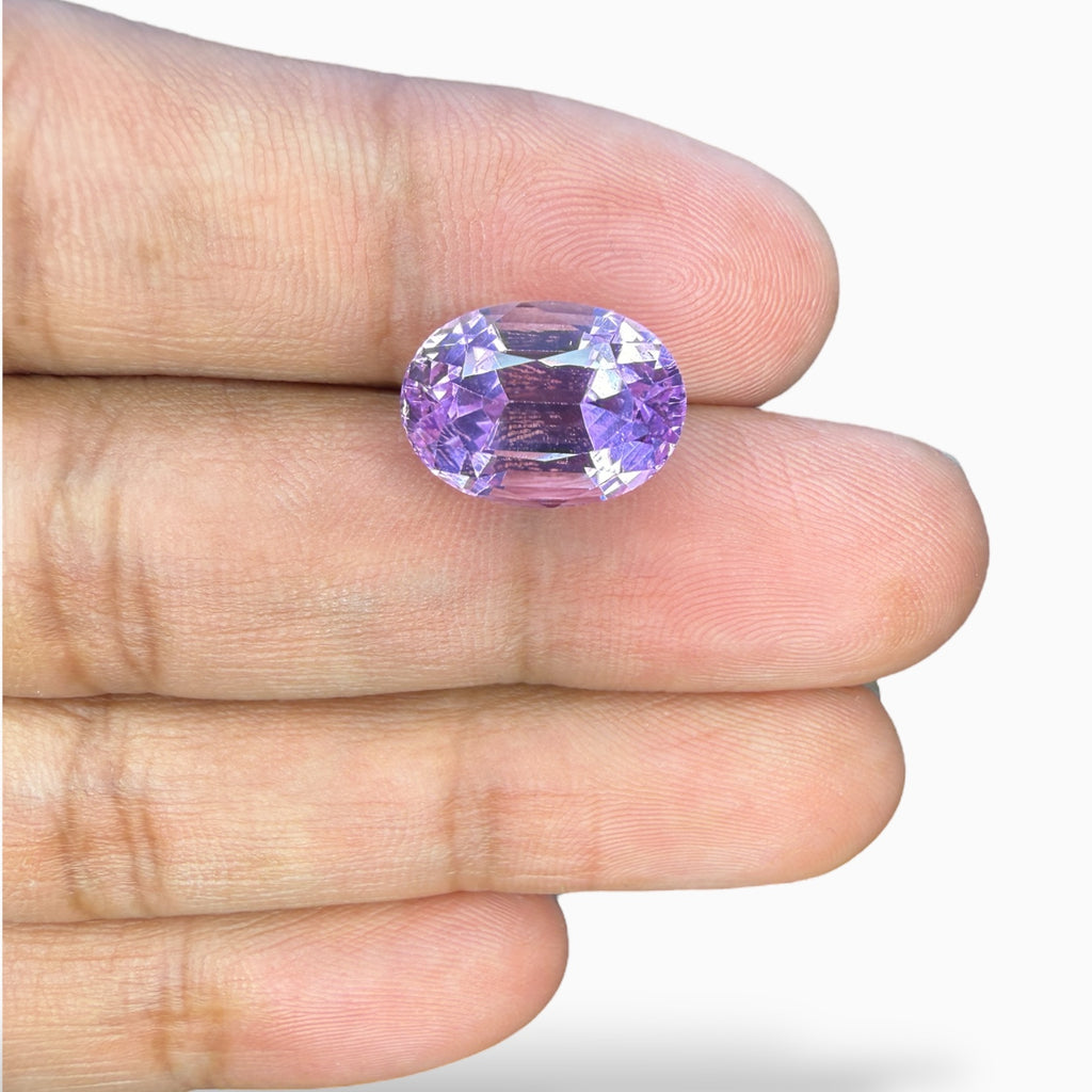 Pink Kunzite Oval 10.03 Carats 14 x 10 x 9.5 mm
