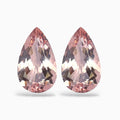 Pink Morgonite Pear Shape Stone Pair for Earrings 4.30 Carats