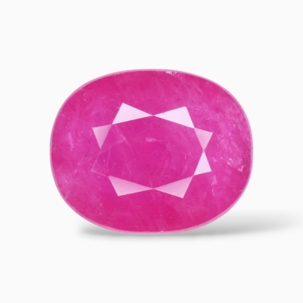 Pink Rubies Gemstone In Oval Shape 3.86 Carats 10.1x8.2mm Size