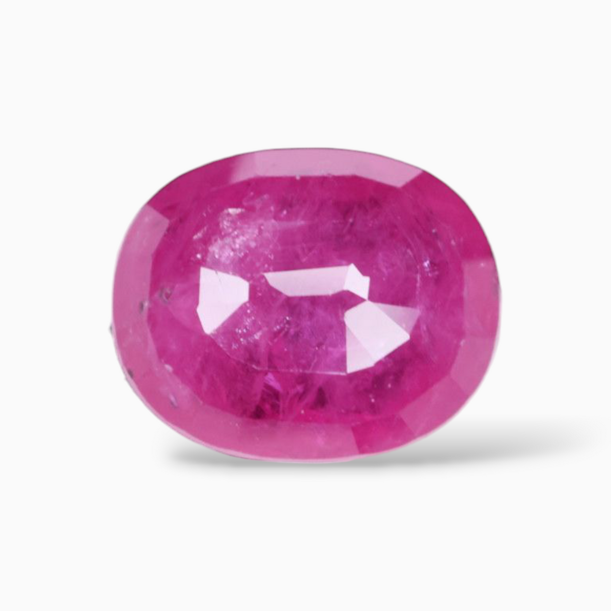 Pink Rubies Gemstone In Oval Shape 3.86 Carats 10.1x8.2mm Size