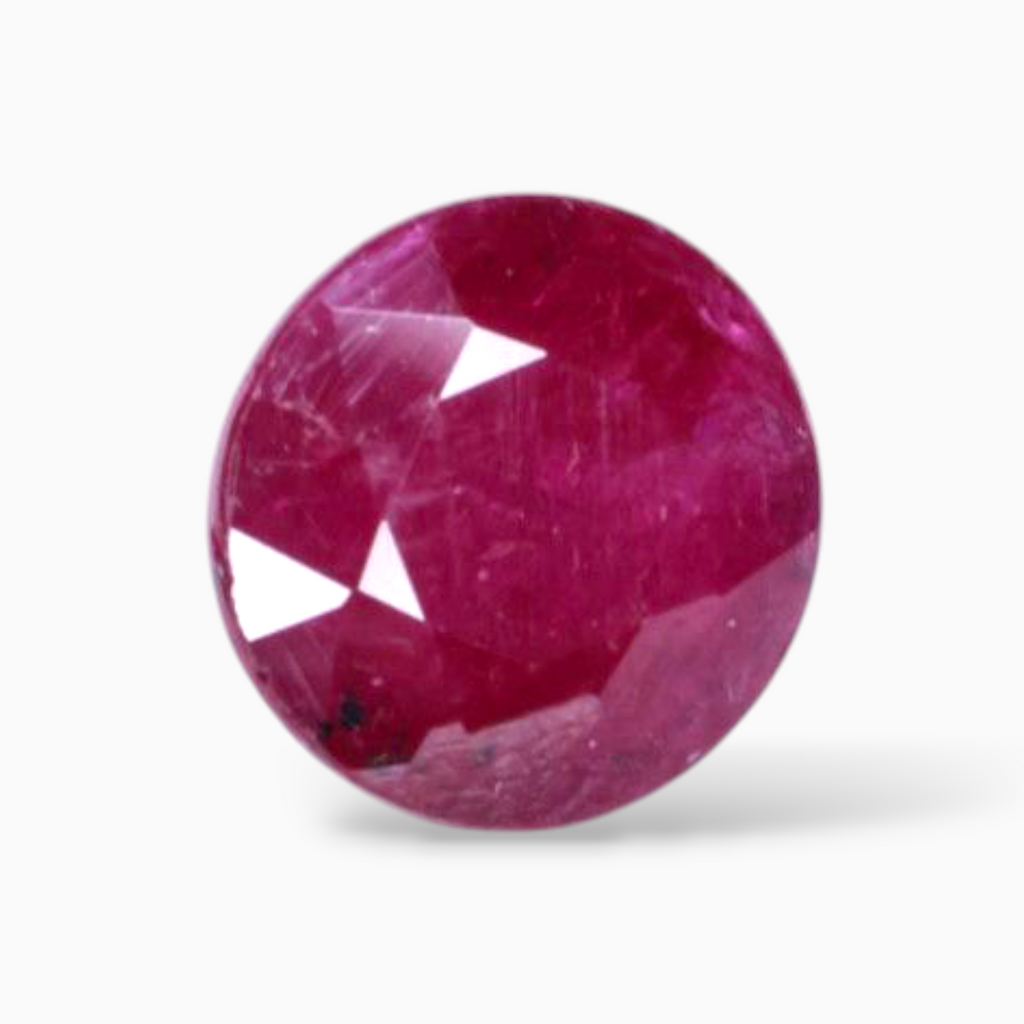 Pink Ruby In  Round Shape 2.27 Carats 7.4mm Size