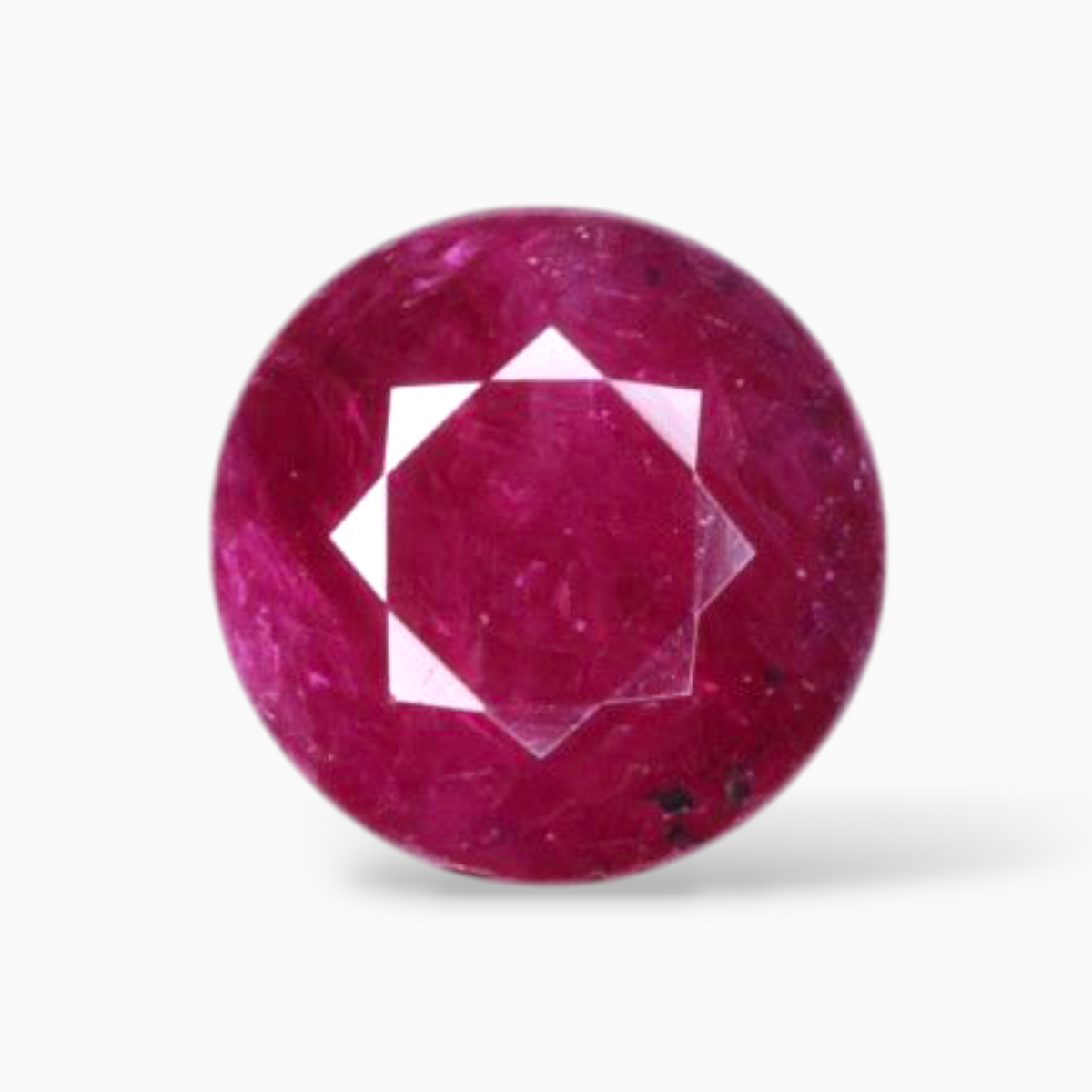 Pink Ruby In  Round Shape 2.27 Carats 7.4mm Size
