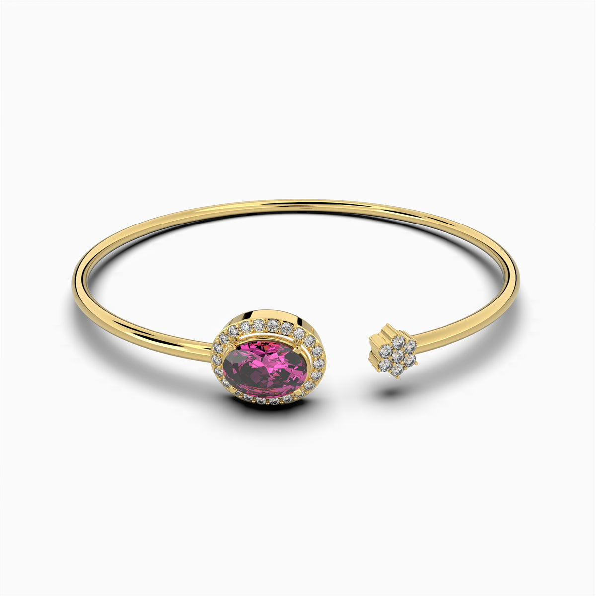 Pink Sapphire Bangles - Lena