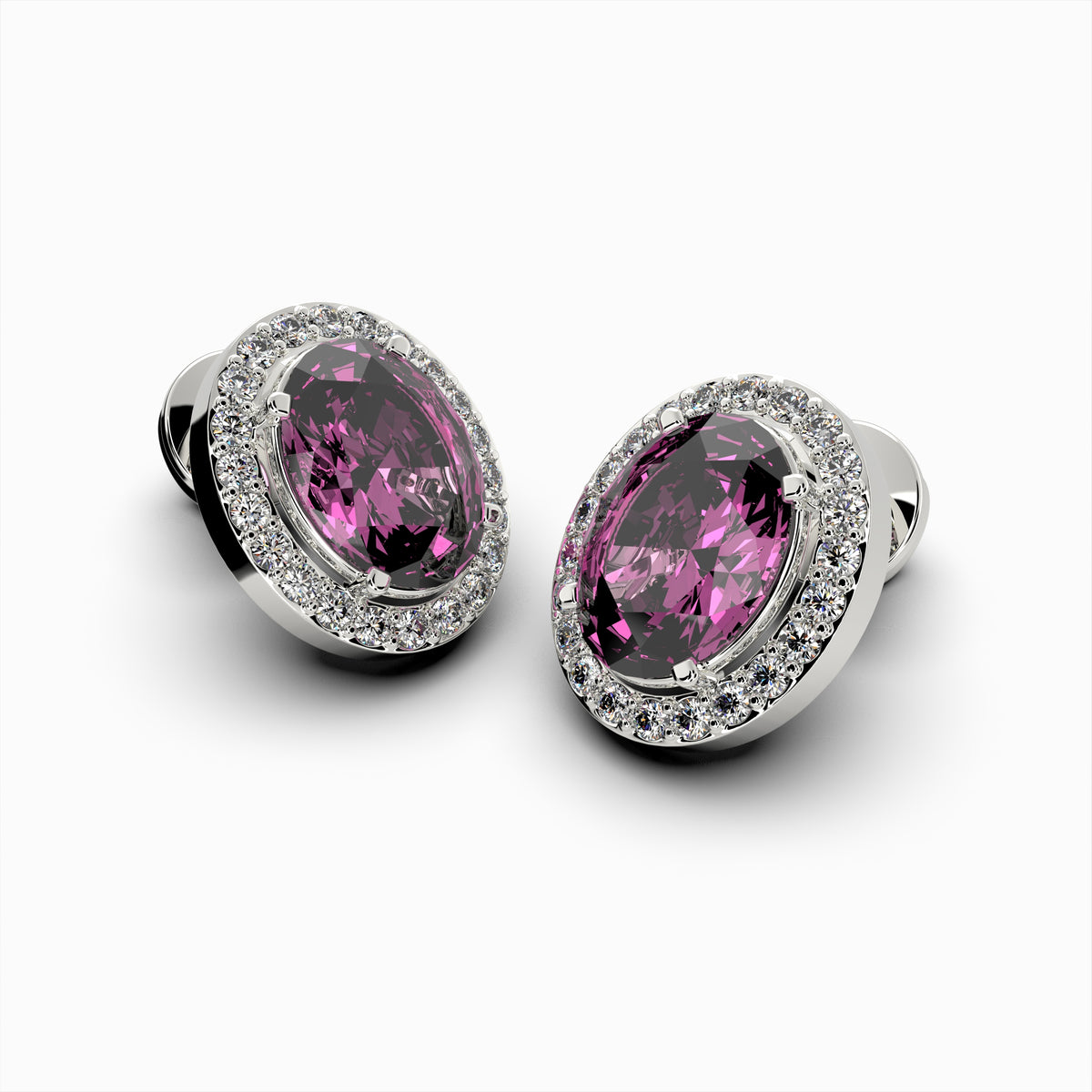 Pink Sapphire Earrings - Anya