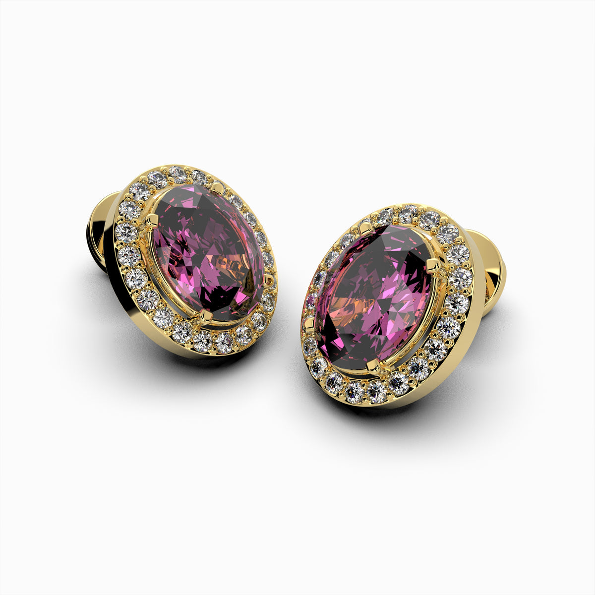 Pink Sapphire Earrings - Anya