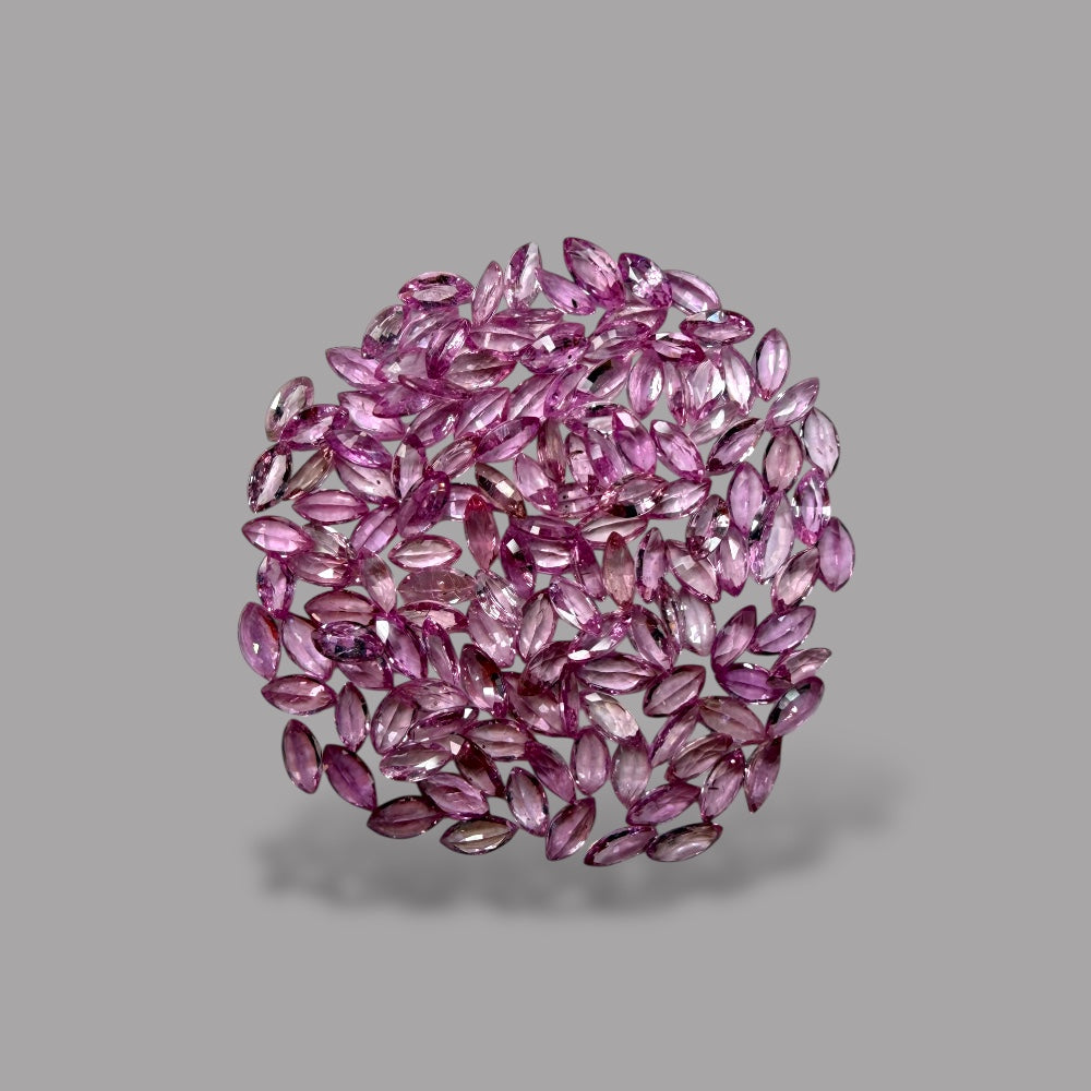 Pink Sapphire Natural Stone Marquise Cut Carats 4 x 2 mm in (Total 12.67 Carats)