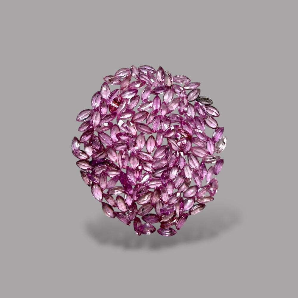 Pink Sapphire Natural Stone Marquise Cut Carats 4 x 2 mm in (Total 14.05 Carats)
