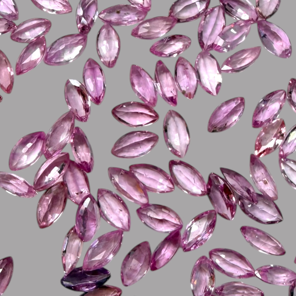 Pink Sapphire Natural Stone Marquise Cut Carats 4 x 2 mm in (Total 14.05 Carats)