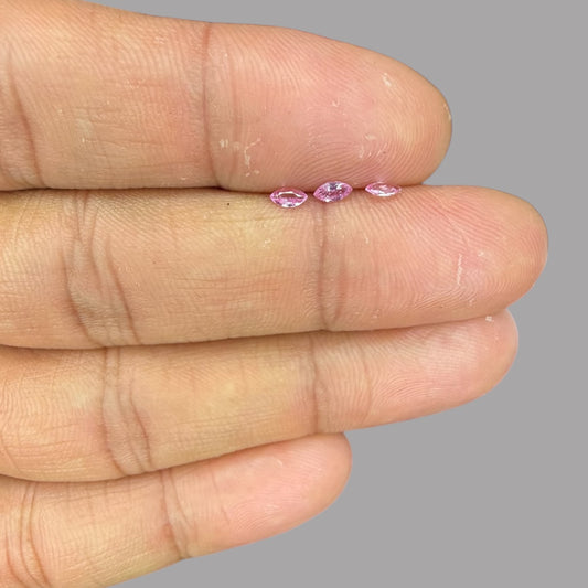 Pink Sapphire Natural Stone Marquise Cut Carats 4 x 2 mm in (Total 14.44 Carats)