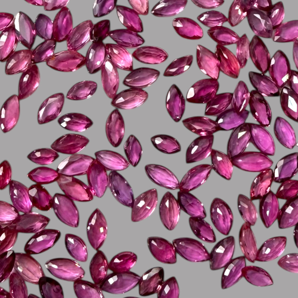 Pink Sapphire Natural Stone Marquise Cut Carats 4 x 2 mm in (Total 17.59 Carats)