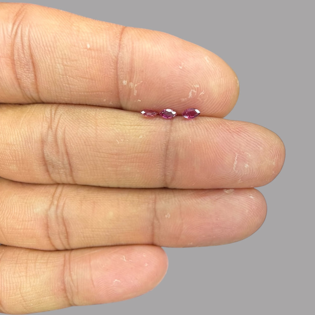 Pink Sapphire Natural Stone Marquise Cut Carats 4 x 2 mm in (Total 21.11 Carats)