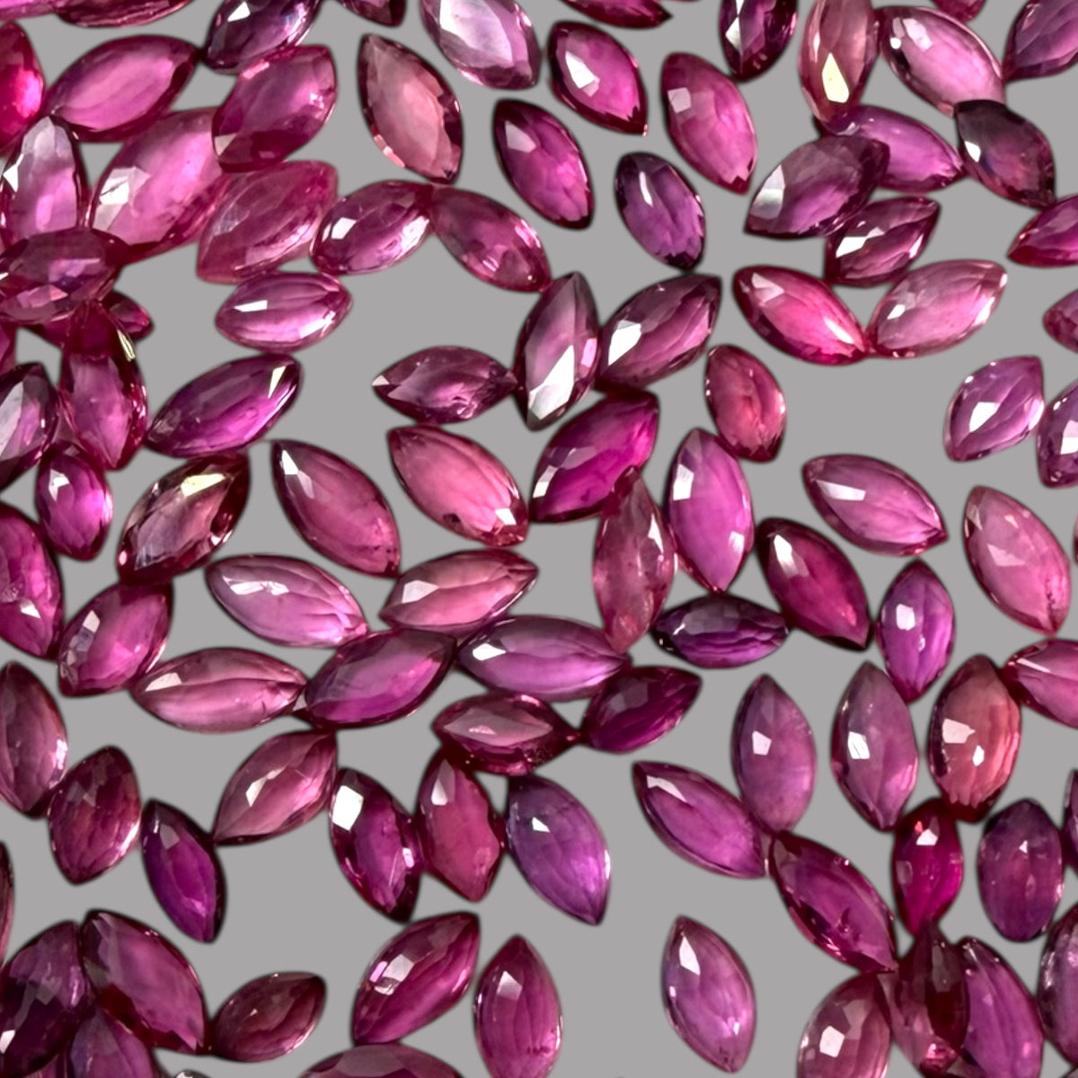 Pink Sapphire Natural Stone Marquise Cut Carats 4 x 2 mm in (Total 21.11 Carats)