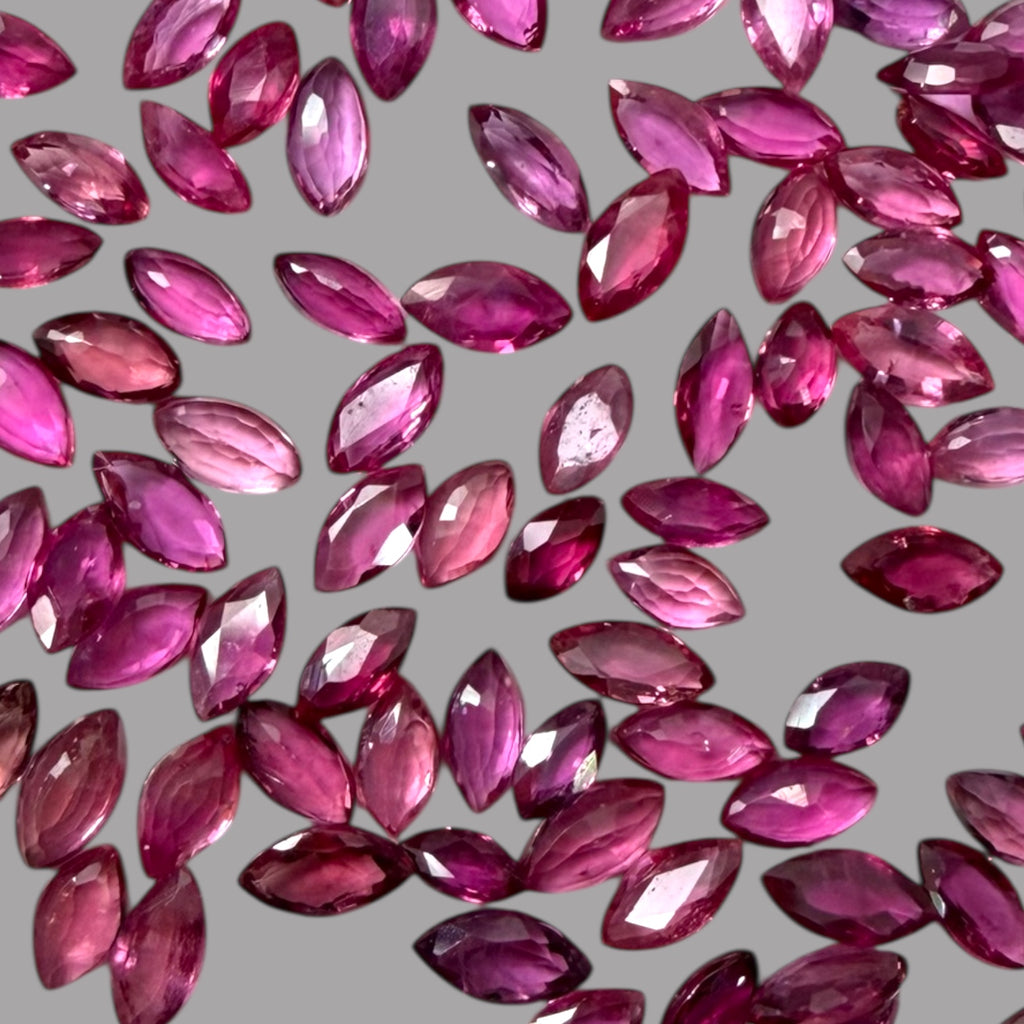 Pink Sapphire Natural Stone Marquise Cut Carats 4 x 2 mm in (Total 21.20 Carats)