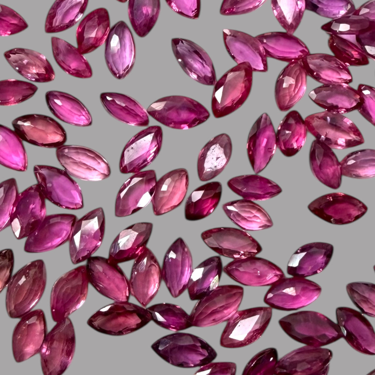 Pink Sapphire Natural Stone Marquise Cut Carats 4 x 2 mm in (Total 21.20 Carats)