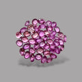 Pink Sapphire Natural Stone Oval Cut Carats 5 x 4 mm in (Total 24.58 Carats)