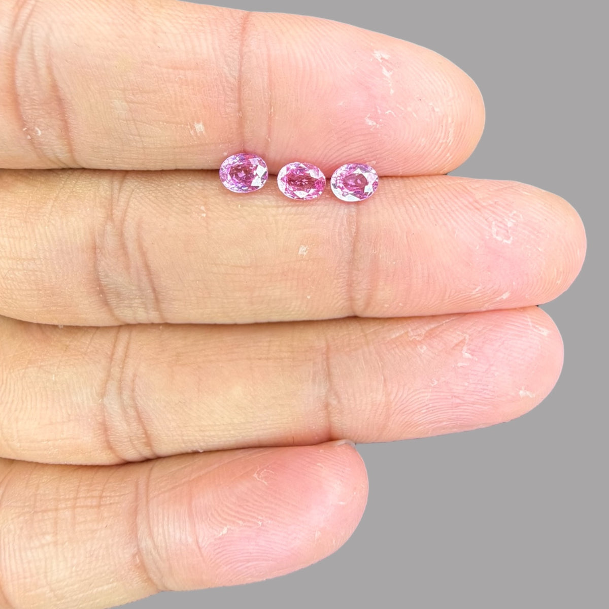 Pink Sapphire Natural Stone Oval Cut Carats 5 x 4 mm in (Total 24.58 Carats)