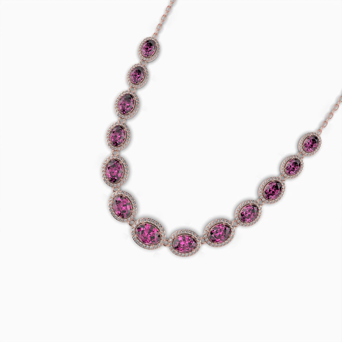 Pink Sapphire Necklace - Gala