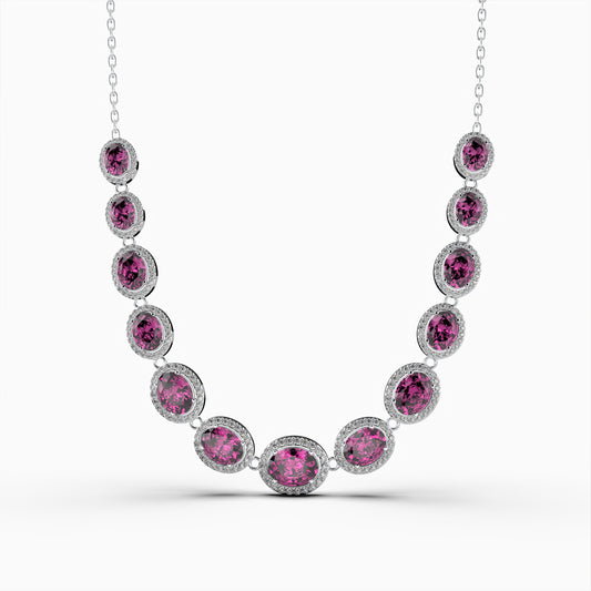 Pink Sapphire Necklace - Gala