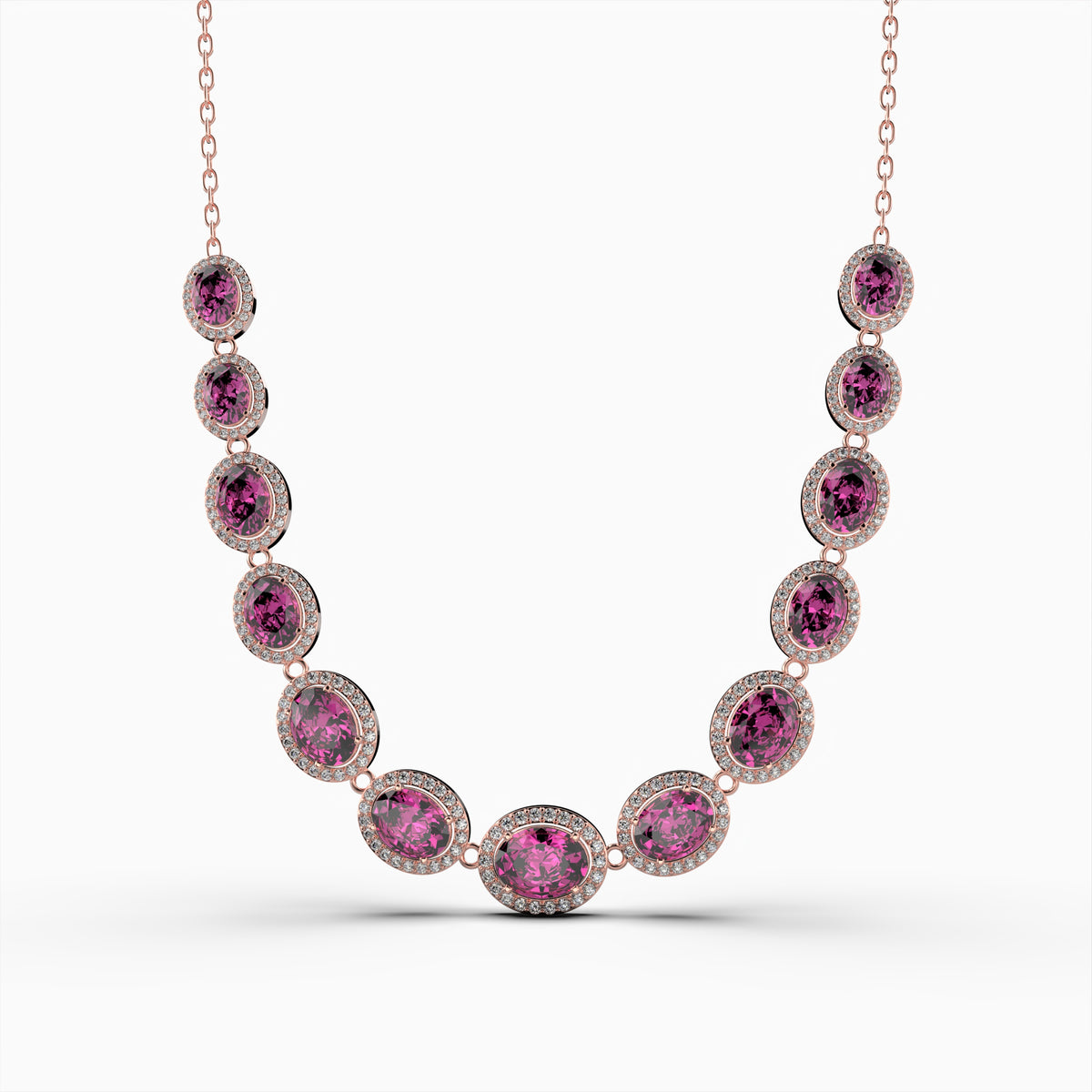 Pink Sapphire Necklace - Gala