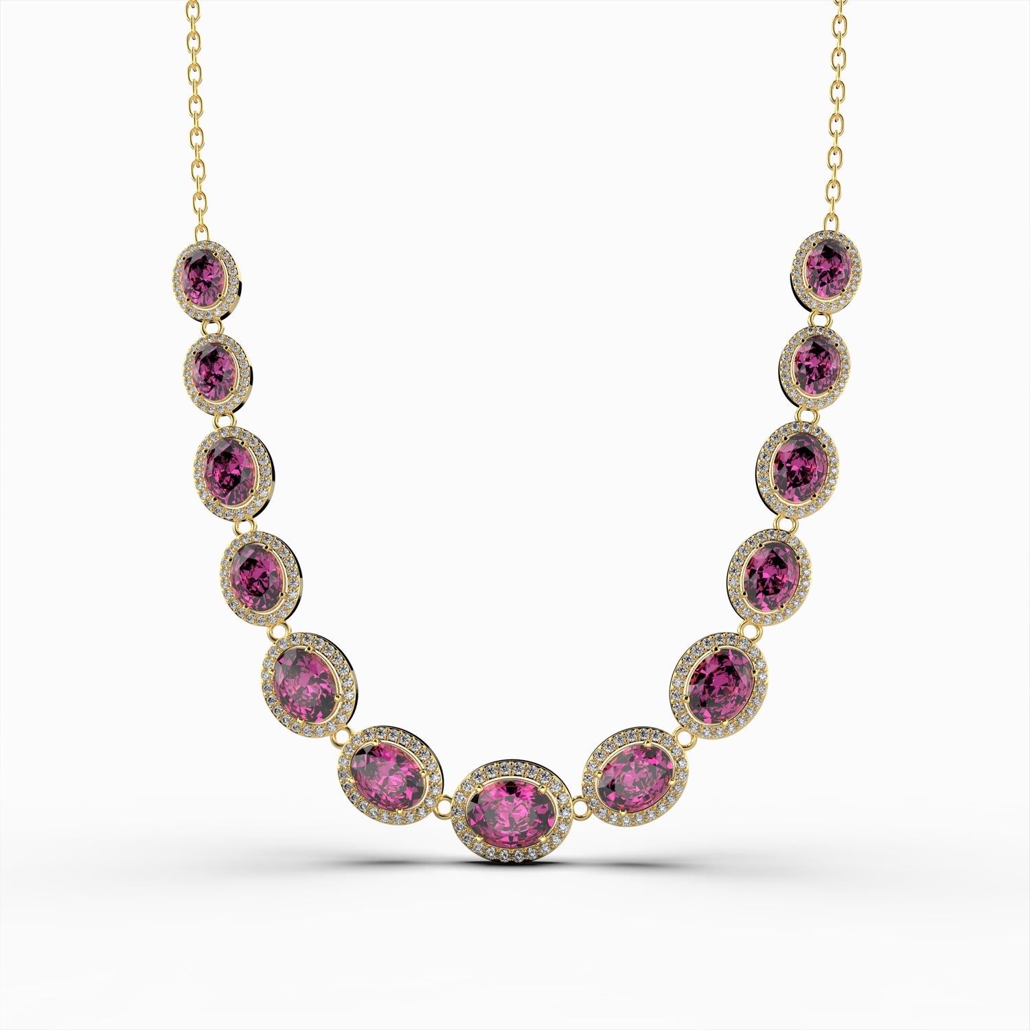 Pink Sapphire Necklace