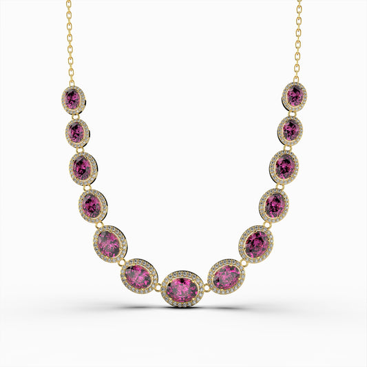 Pink Sapphire Necklace - Gala