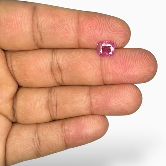 Pink Sapphire Buy 1.59 Carats Emerald Cut