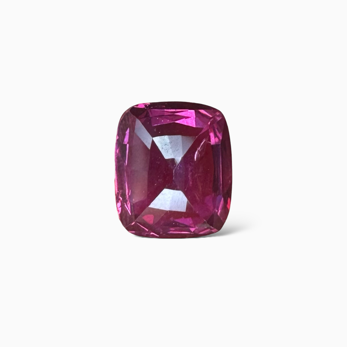 Pink Sapphire Natural Stone Cushion 1.53 Carats 6.64 × 5.70 × 4.20 mm