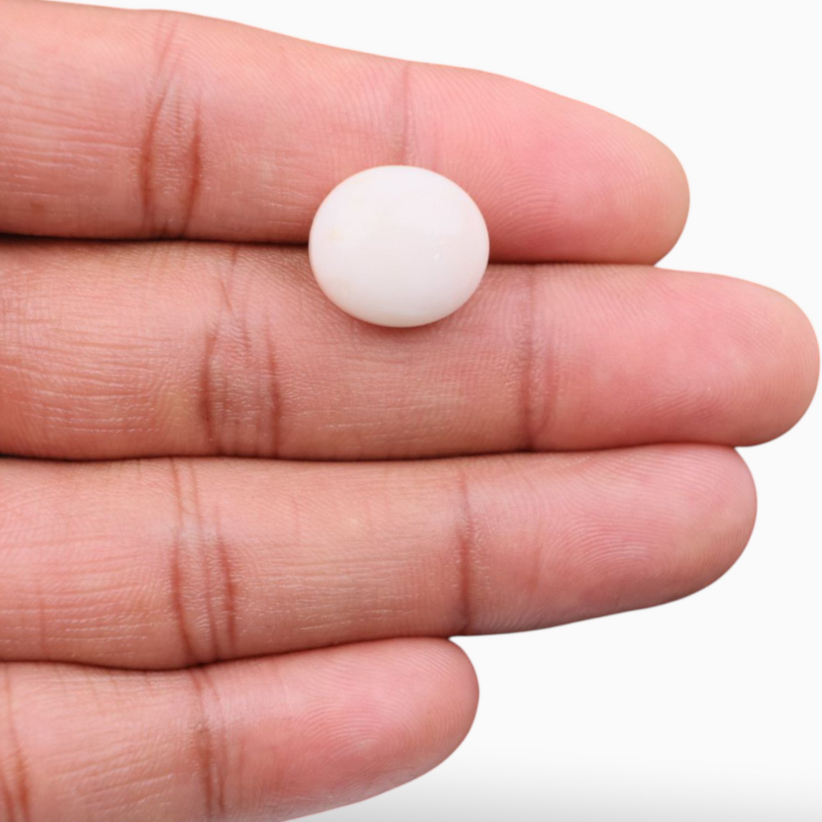 Buy Now Pink Coral Mooga Stone For Sale 13.30 Carats In Oval Cabochon Shape 15.4x13.9mm Size