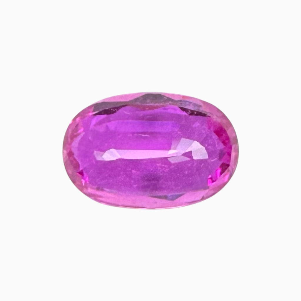 Pink sapphire Oval Stone 4.05 Carats 12.10 X 7.94 X 4.29 mm
