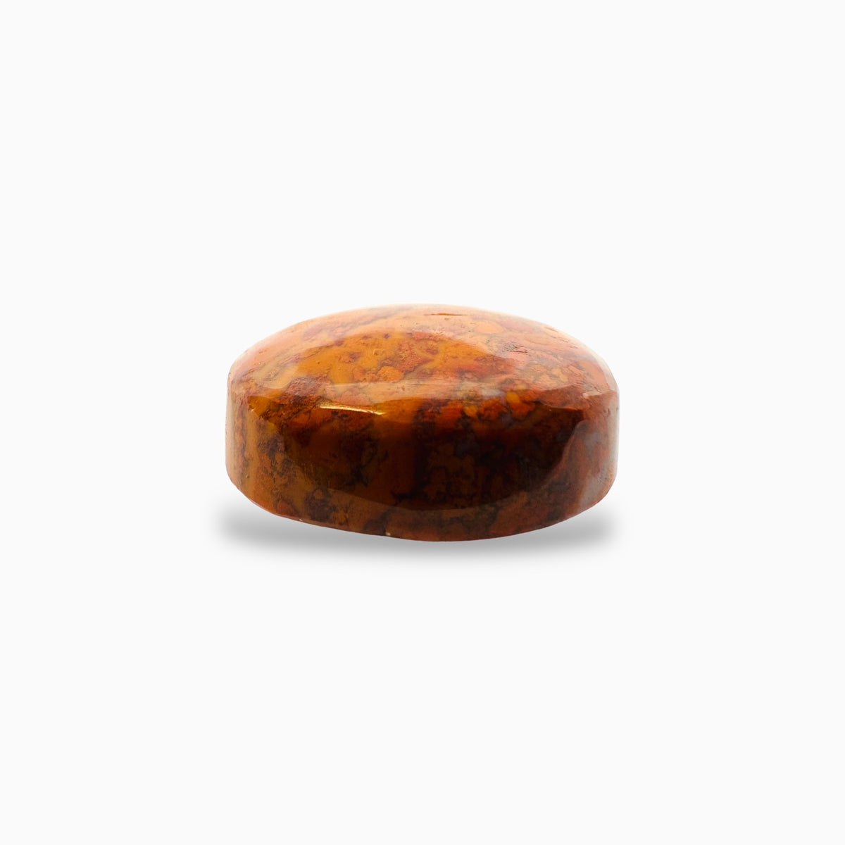 Plume Agate Stone  (Aqeeq) For Sale 13.07 Carats Oval Cabochon