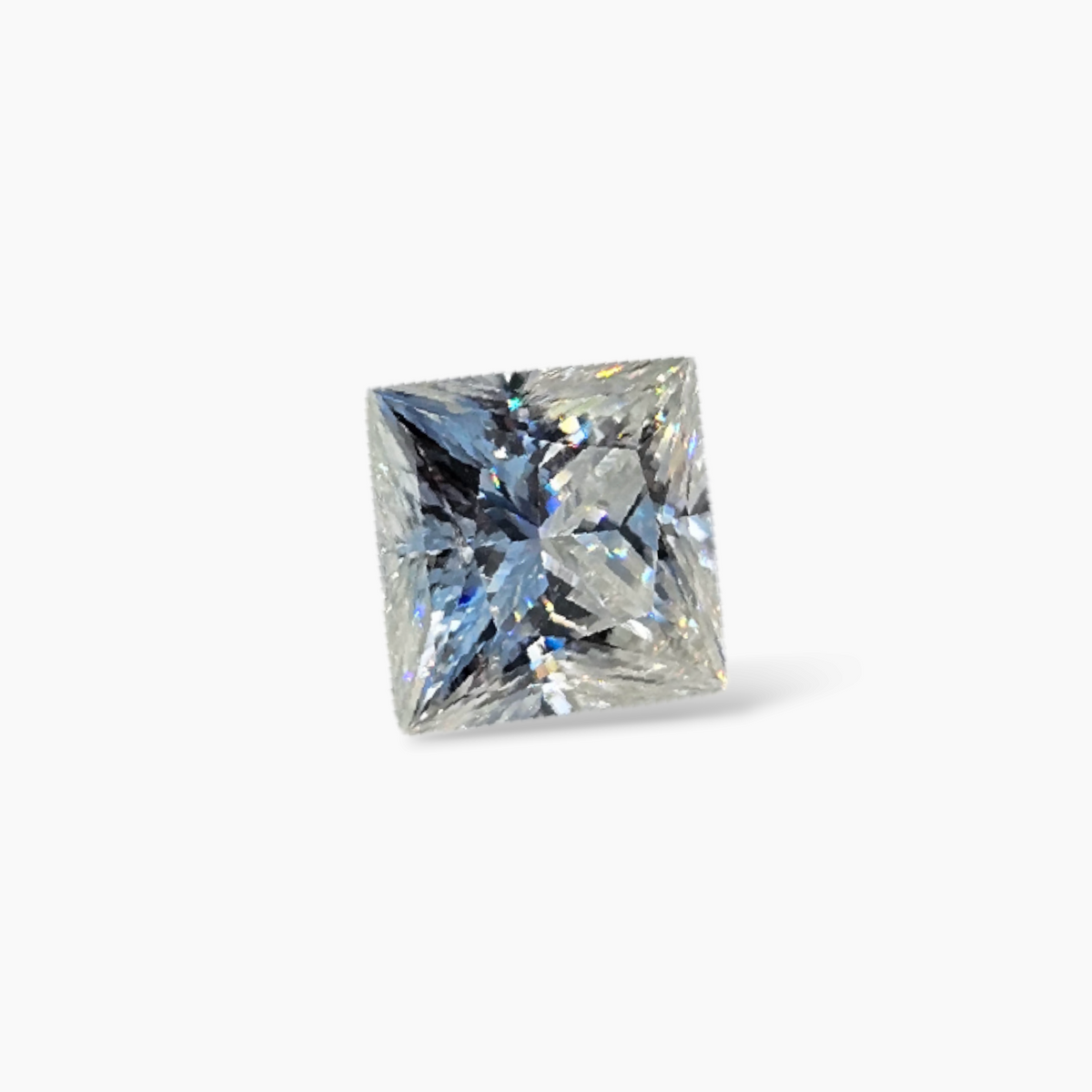 Princess Cut Moissanite Diamond in 3.83 Carats Weight